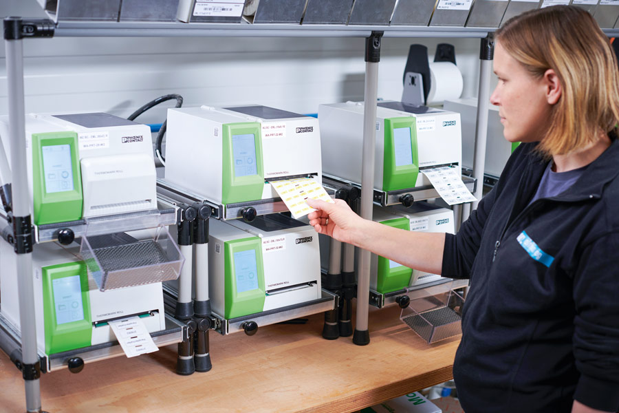 Label printers: These are used for project-specific labelling to speed up the process as a whole.
