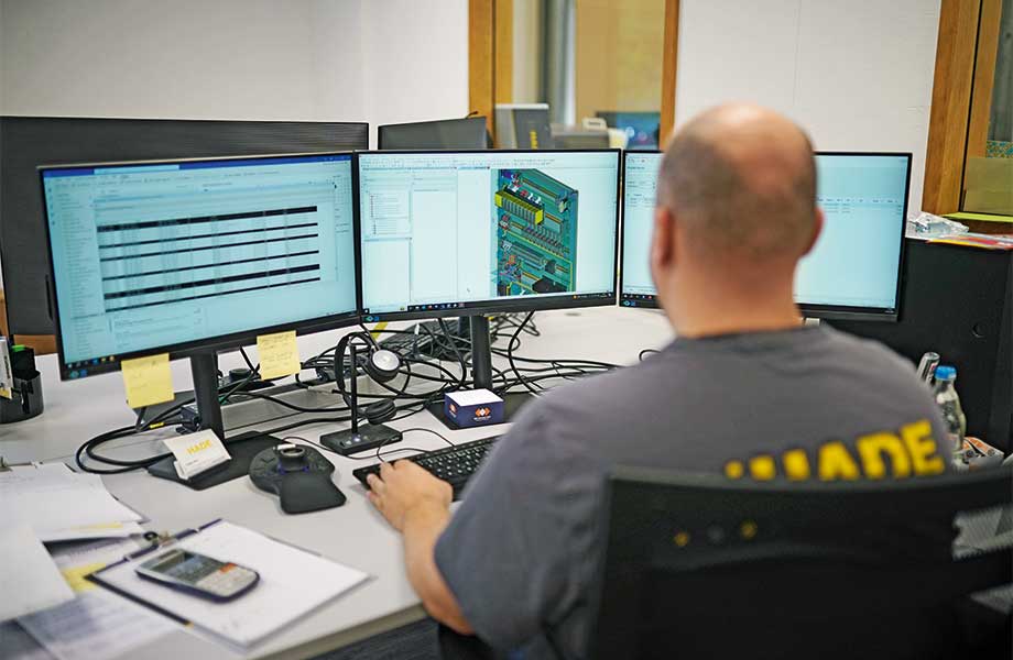 Hade Automation uses various Eplan tools to plan both enclosure layouts and building technology. The digital twin is at the heart of everything. (© HADE Automation)